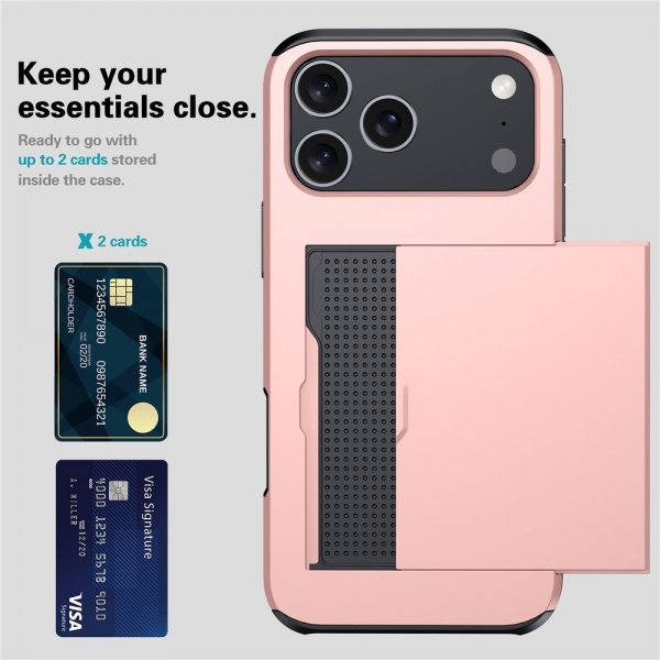 iPhone 17 Pro Max Skal Card Slide Grön