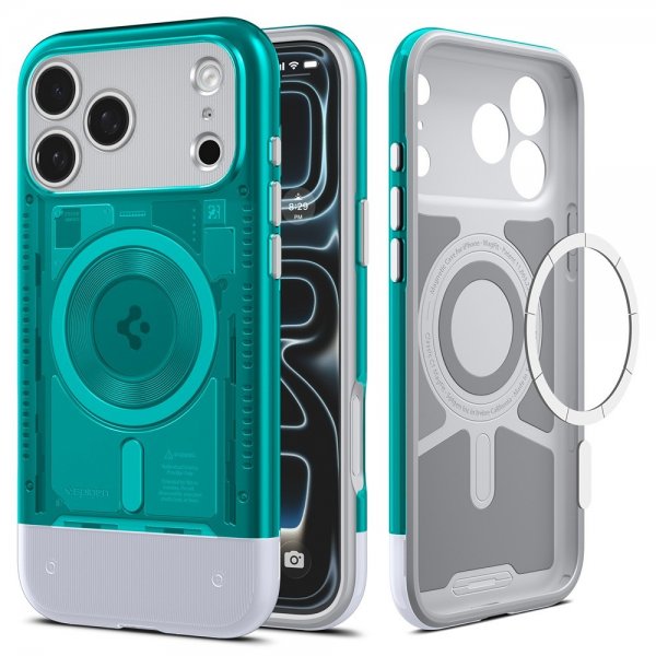 Spigen iPhone 17 Pro Max Skal Classic C1 MagFit Bondi Blue