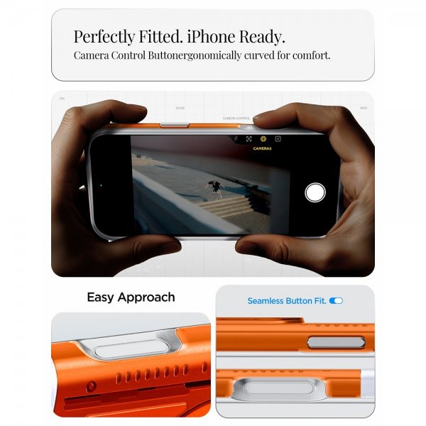 Spigen iPhone 17 Pro Max Skal Classic C1 MagFit Tangerine