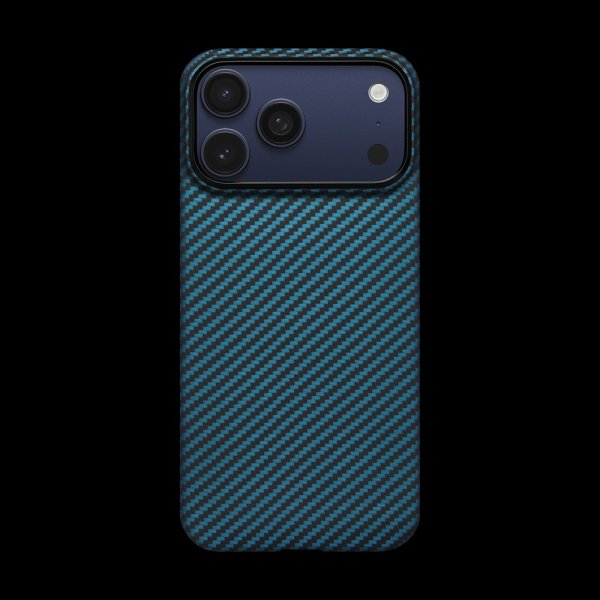Pitaka iPhone 17 Pro Max Skal Edge Black/Blue Twill