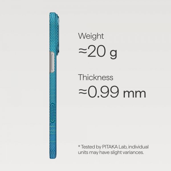 Pitaka iPhone 17 Pro Max Skal Edge Lucid Blue