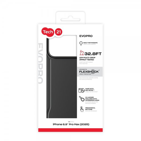 Tech21 iPhone 17 Pro Max Skal EvoPro MagSafe Svart