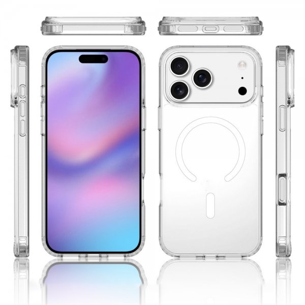 Nordic Covers iPhone 17 Pro Max Skal Feather Series MagSafe Transparent