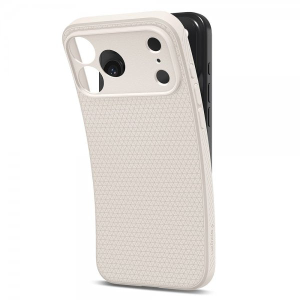Spigen iPhone 17 Pro Max Skal Liquid Air Natural Titanium