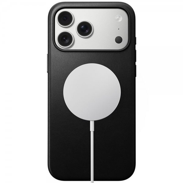 Nomad iPhone 17 Pro Max Skal Modern Leather Case Svart
