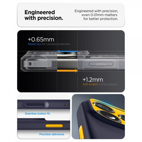 Spigen iPhone 17 Pro Max Skal Nano Pop MagFit Blueberry Navy