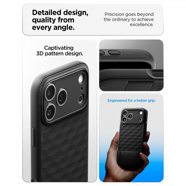Spigen iPhone 17 Pro Max Skal Parallax S MagFit Matte Black