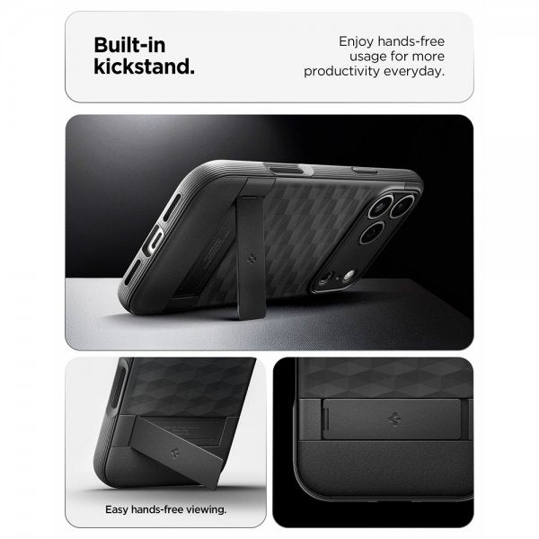 Spigen iPhone 17 Pro Max Skal Parallax S MagFit Matte Black