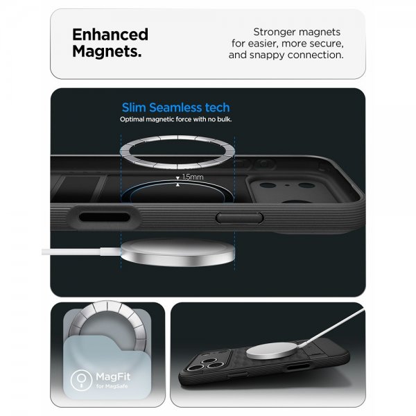 Spigen iPhone 17 Pro Max Skal Parallax S MagFit Matte Black