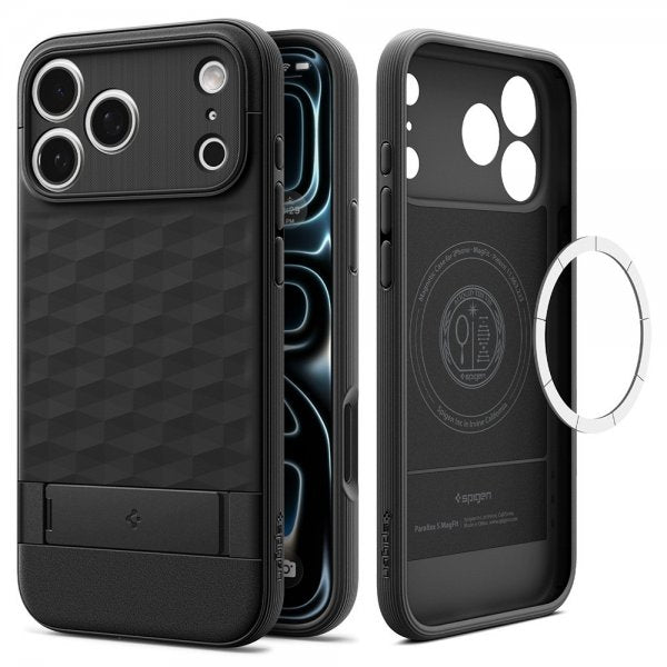 Spigen iPhone 17 Pro Max Skal Parallax S MagFit Matte Black