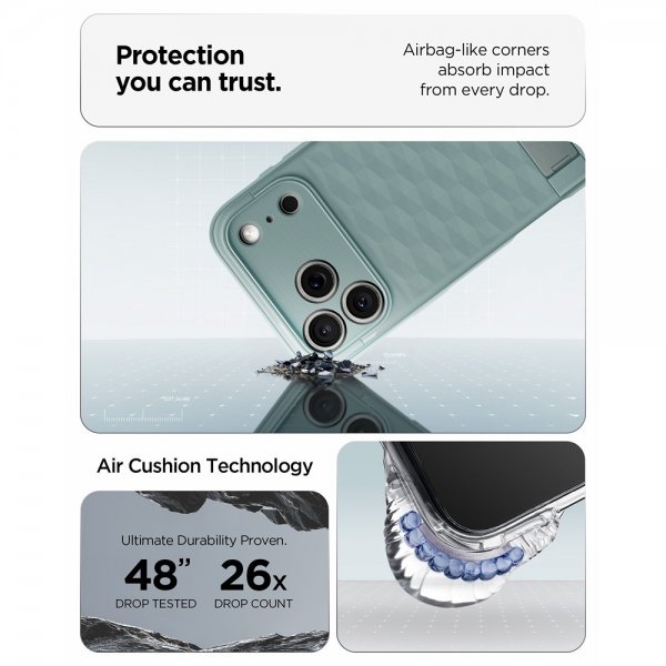 Spigen iPhone 17 Pro Max Skal Parallax S MagFit Sage Green