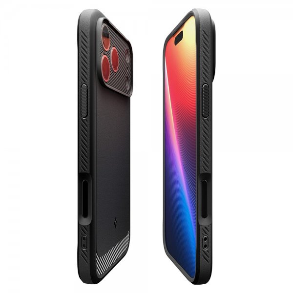 Spigen iPhone 17 Pro Max Skal Rugged Armor MagFit Matte Black