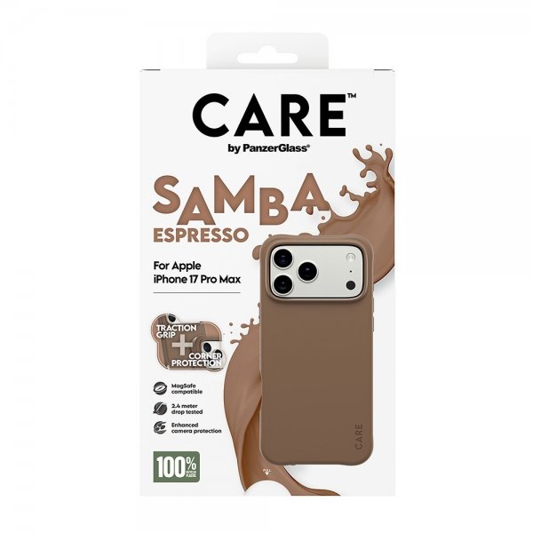 CARE by PanzerGlass iPhone 17 Pro Max Skal Samba MagSafe Espresso