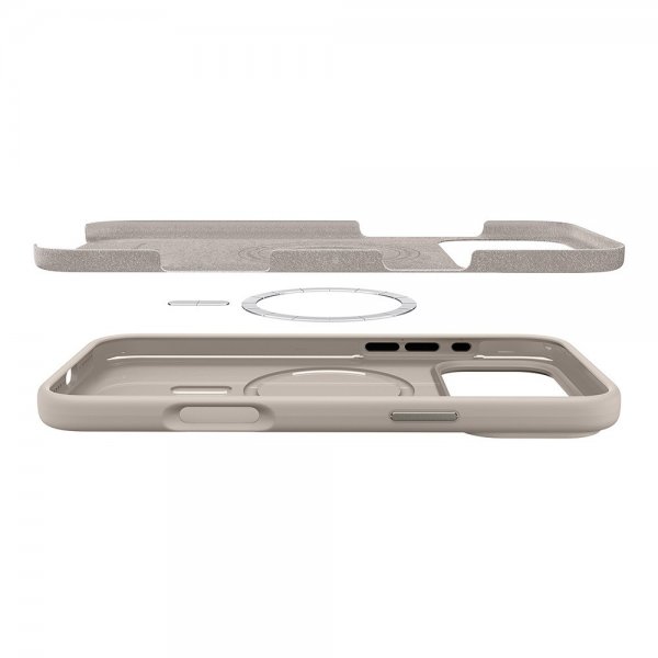 Spigen iPhone 17 Pro Max Skal Silicone Fit MagFit Stone