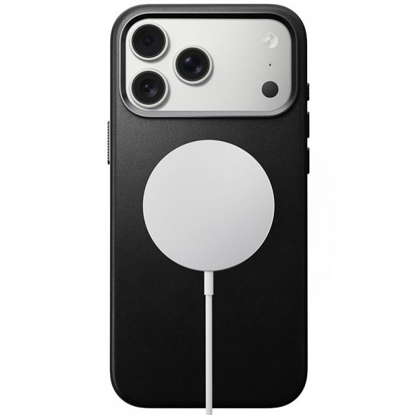 Nomad iPhone 17 Pro Max Skal Traditional Leather Case Svart
