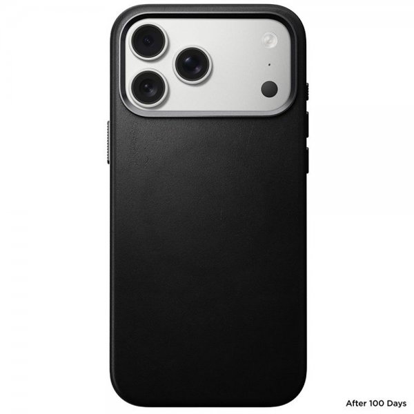 Nomad iPhone 17 Pro Max Skal Traditional Leather Case Svart
