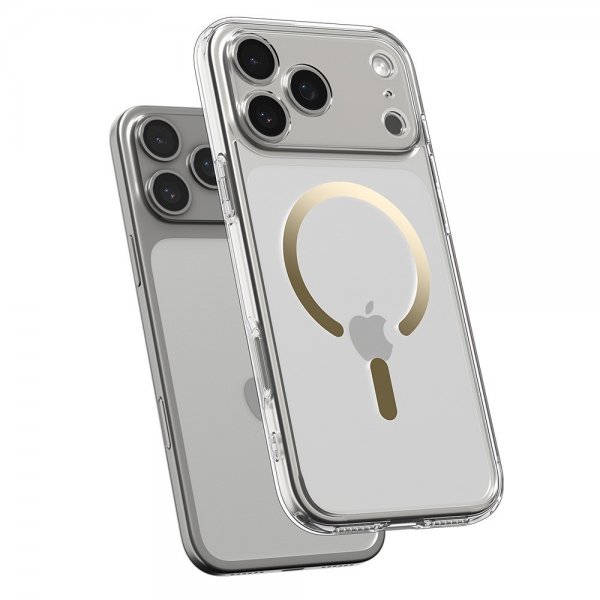 Spigen iPhone 17 Pro Max Skal Ultra Hybrid MagFit Clear Gold
