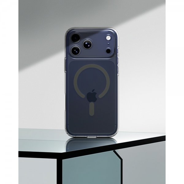 Spigen iPhone 17 Pro Max Skal Ultra Hybrid MagFit Clear Graphite