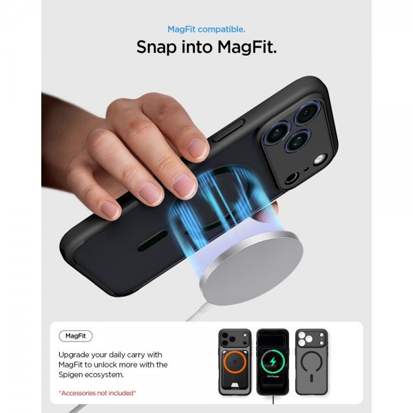 Spigen iPhone 17 Pro Max Skal Ultra Hybrid MagFit Frost Black