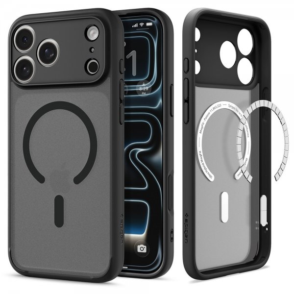 Spigen iPhone 17 Pro Max Skal Ultra Hybrid MagFit Frost Black