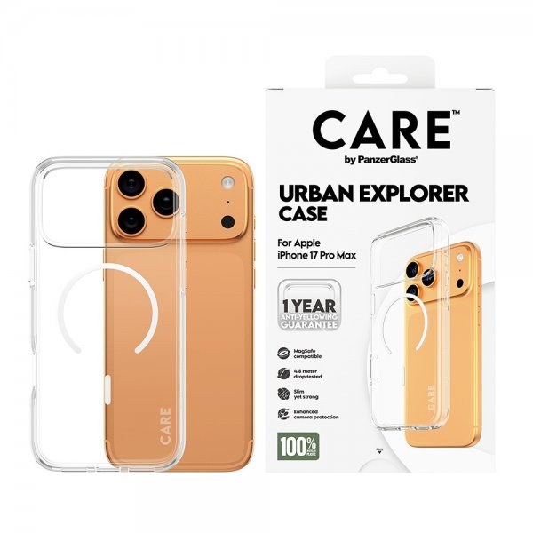 CARE by PanzerGlass iPhone 17 Pro Max Skal Urban Explorer MagSafe Vit