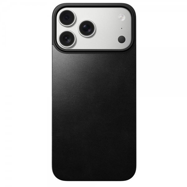 Nomad iPhone 17 Pro Max Skin Mag Leather Back Svart