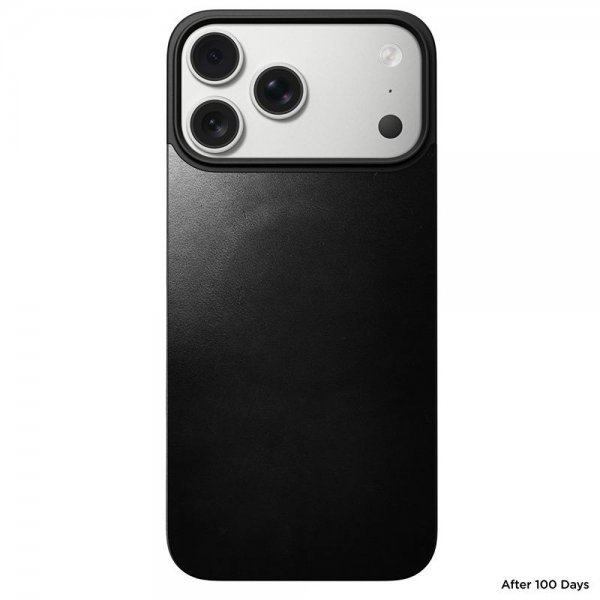 Nomad iPhone 17 Pro Max Skin Mag Leather Back Svart