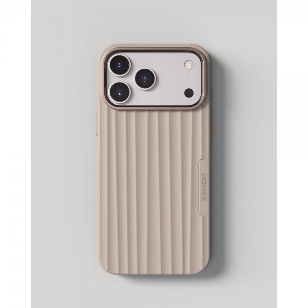 Nudient iPhone 17 Pro Skal Bold Case MagSafe Linen Beige