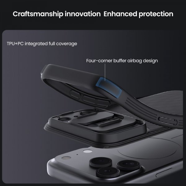 Nillkin iPhone 17 Pro Skal CamShield Pro Svart