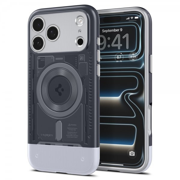 Spigen iPhone 17 Pro Skal Classic C1 MagFit Graphite
