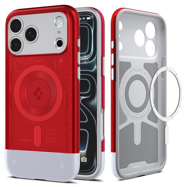 Spigen iPhone 17 Pro Skal Classic C1 MagFit Ruby
