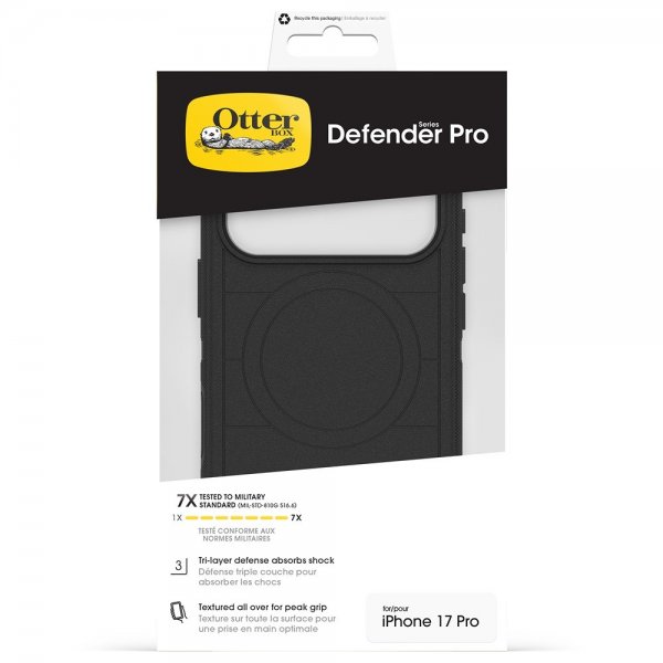 Otterbox iPhone 17 Pro Skal Defender Pro MagSafe Svart