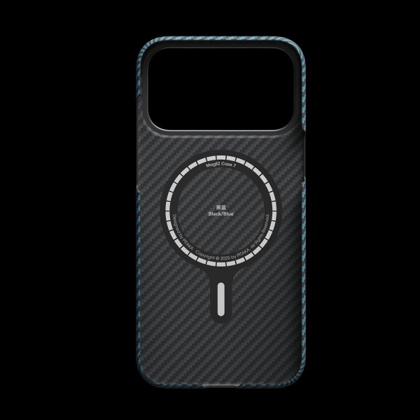 Pitaka iPhone 17 Pro Skal Edge Black/Blue Twill