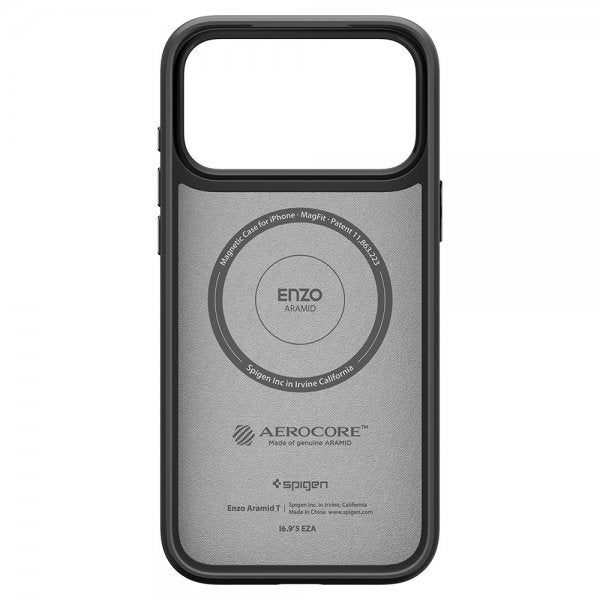 Spigen iPhone 17 Pro Skal Enzo Aramid T MagFit Svart
