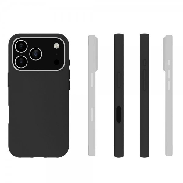 Nordic Covers iPhone 17 Pro Skal Feather Series Raven Black