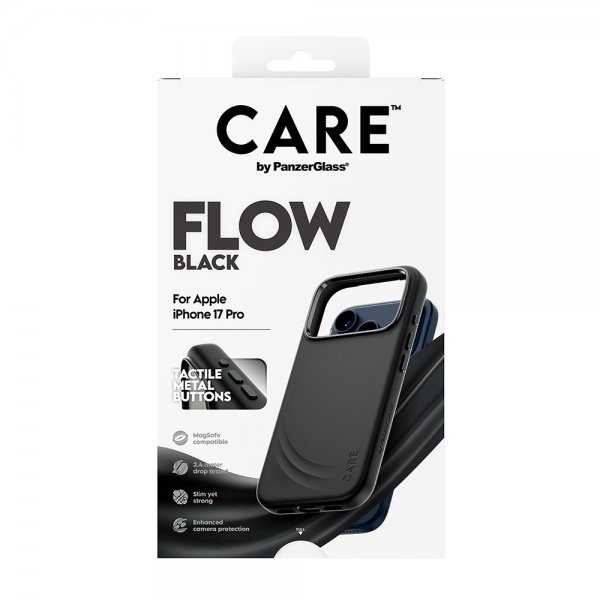 CARE by PanzerGlass iPhone 17 Pro Skal Flow MagSafe Svart