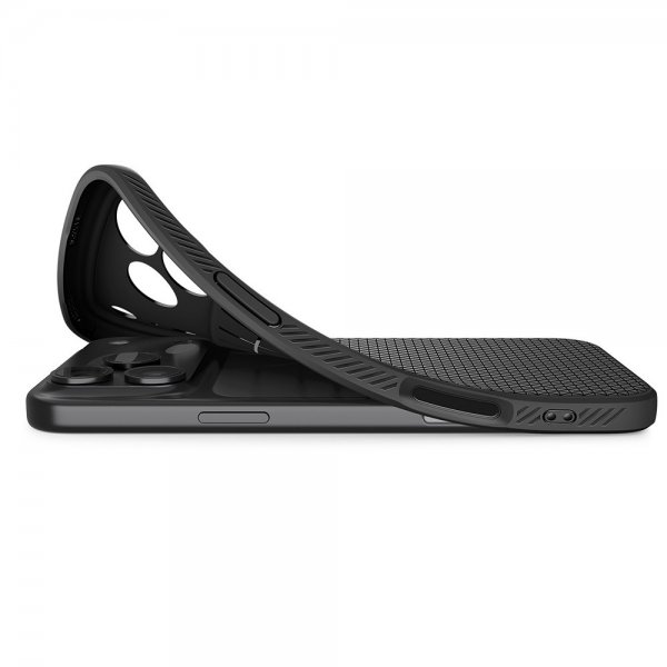 Spigen iPhone 17 Pro Skal Liquid Air Matte Black