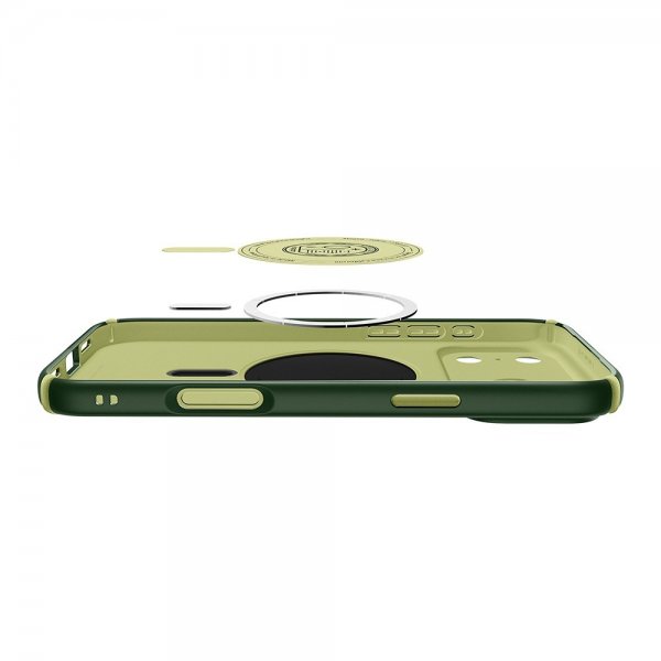 Spigen iPhone 17 Pro Skal Nano Pop Hybrid MagFit Avo Green