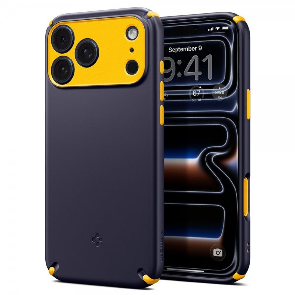 Spigen iPhone 17 Pro Skal Nano Pop Hybrid MagFit Blueberry Navy