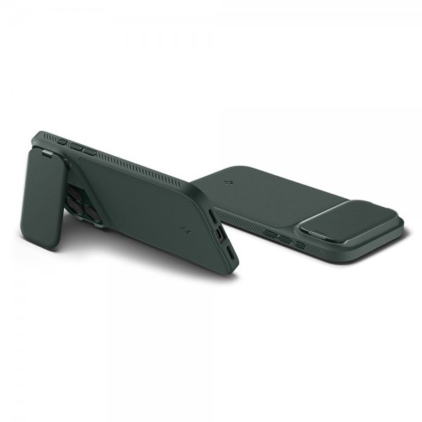 Spigen iPhone 17 Pro Skal Optik Armor MagFit Abyss Green