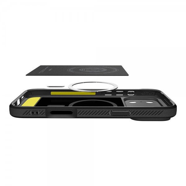 Spigen iPhone 17 Pro Skal Rugged Armor MagFit Matte Black