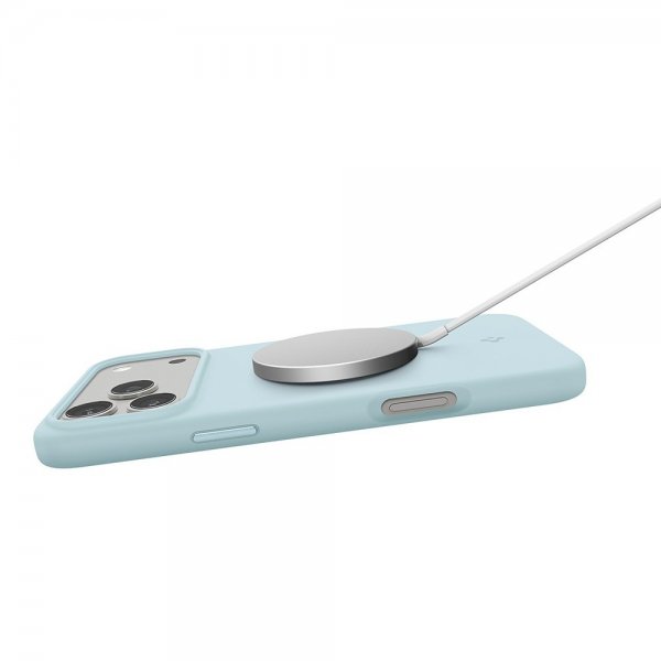 Spigen iPhone 17 Pro Skal Silicone Fit MagFit Mute Blue