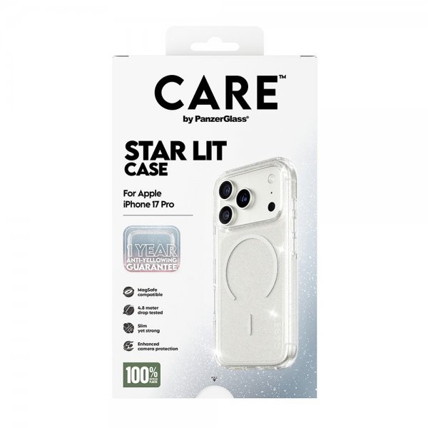 CARE by PanzerGlass iPhone 17 Pro Skal Star Lit MagSafe