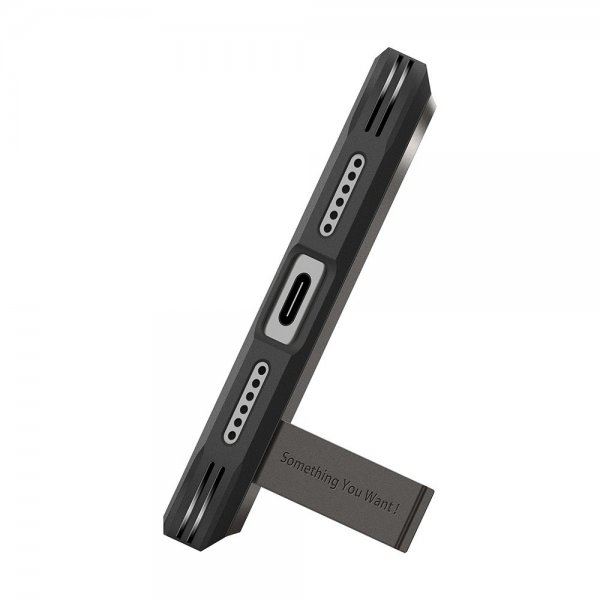 Spigen iPhone 17 Pro Skal Tough Armor T MagFit Gunmetal