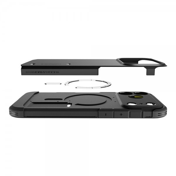 Spigen iPhone 17 Pro Skal Tough Armor T MagFit Gunmetal