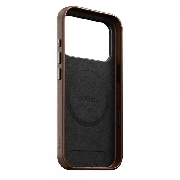Nomad iPhone 17 Pro Skal Traditional Leather Case Brun