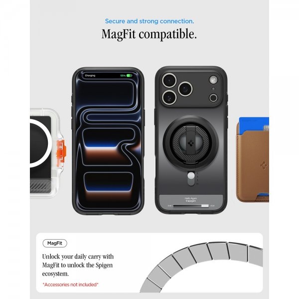 Spigen iPhone 17 Pro Skal Ultra Hybrid Classic MagFit Svart