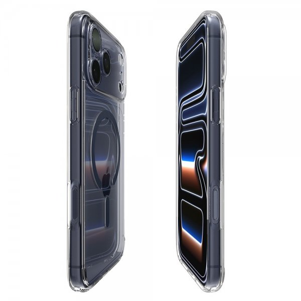 Spigen iPhone 17 Pro Skal Ultra Hybrid MagFit Clear Deep Blue