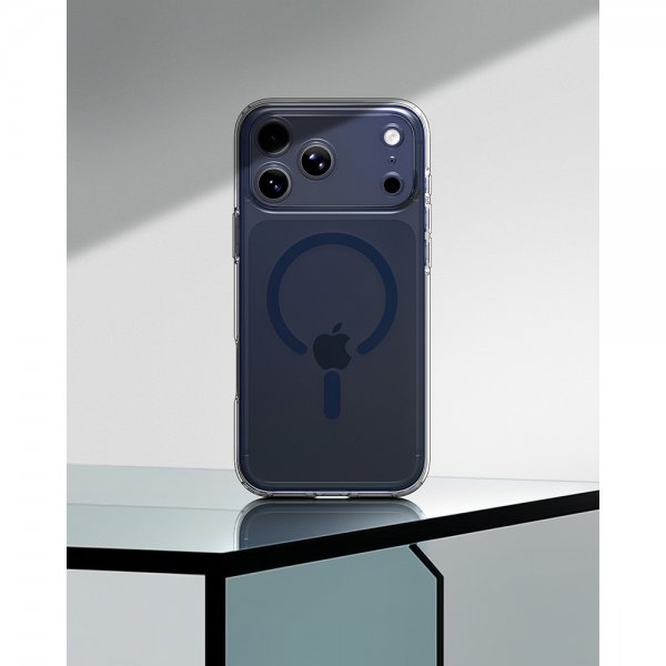 Spigen iPhone 17 Pro Skal Ultra Hybrid MagFit Clear Deep Blue
