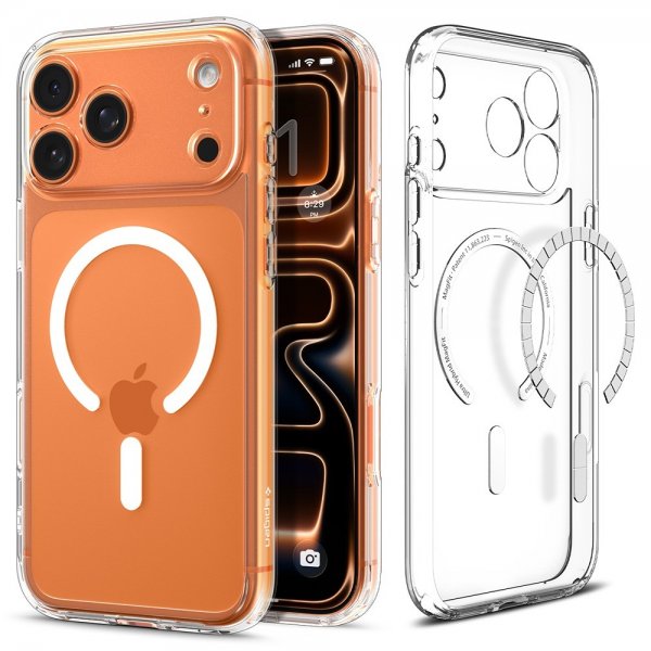Spigen iPhone 17 Pro Skal Ultra Hybrid MagFit Clear White